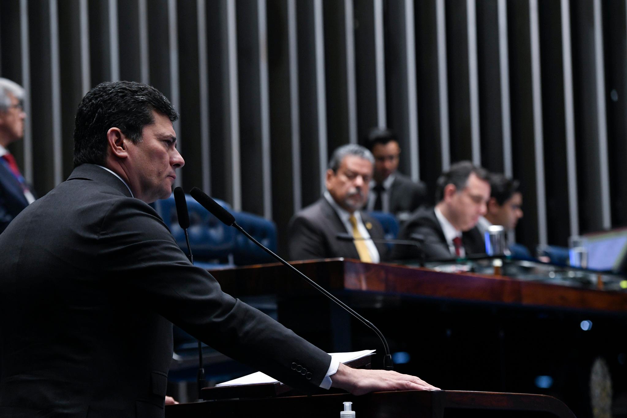 Sergio Moro se manifestou sobre o assunto na tribuna do Congresso nesta quarta-feira e mais mais de 25 senadores se solidarizaram com o colega