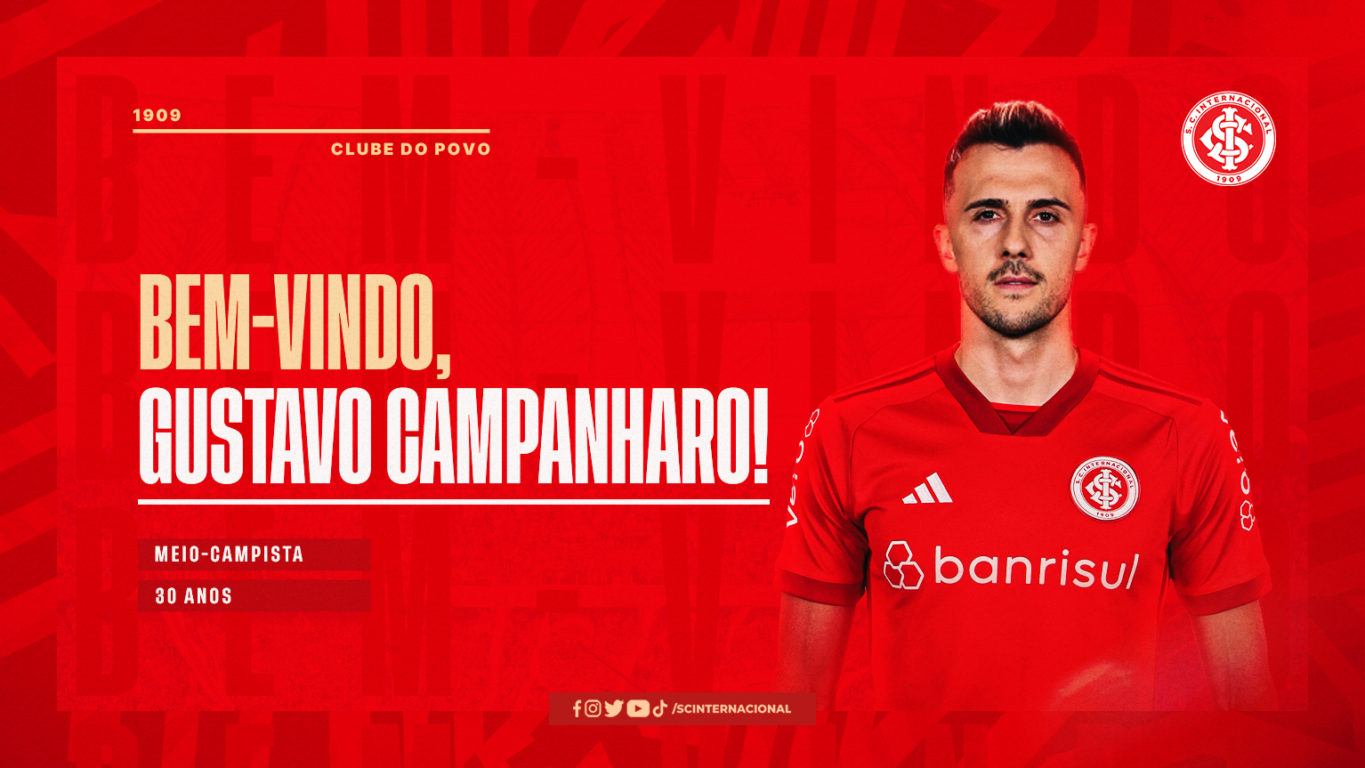 Gustavo Campanharo &eacute; novo refor&ccedil;o do Inter 
