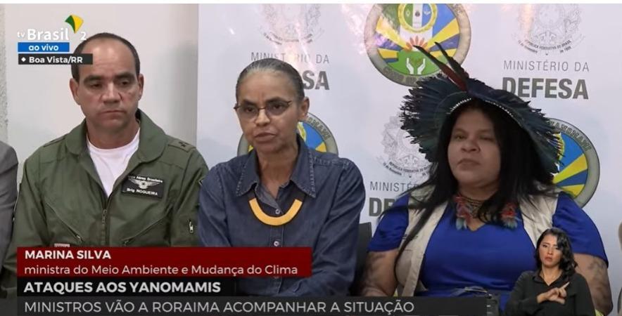 Ministras sobrevoaram &aacute;rea