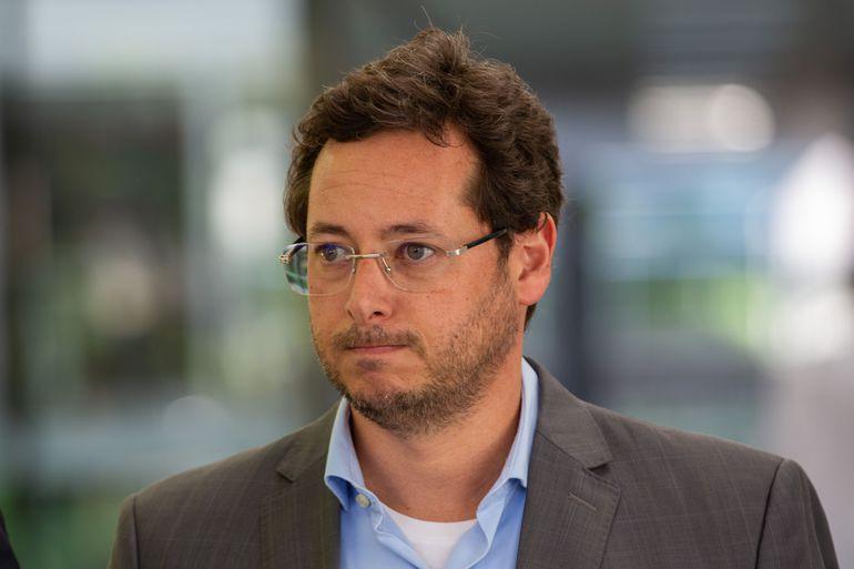 Advogado Fabio Wajngarten, na sede da PF