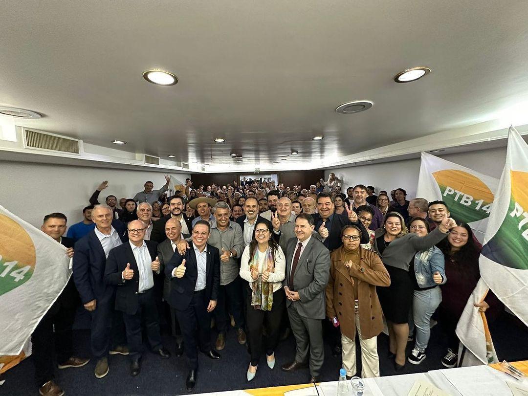 O PTB realizou ato de apoio &agrave; Melo na &uacute;ltima ter&ccedil;a-feira