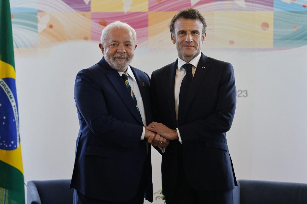 Lula se encontrou com Macron durante a c&uacute;pula do G-7