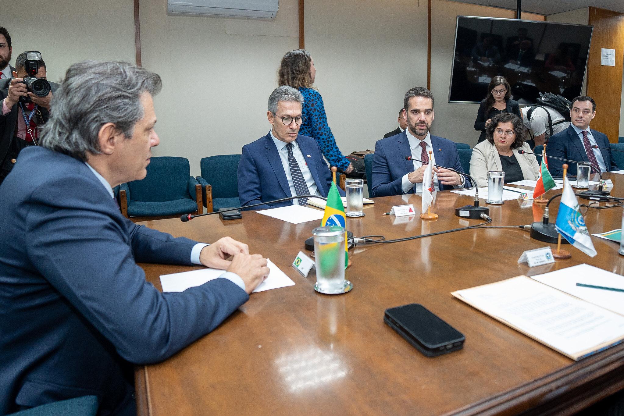 Leite participou de reuni&atilde;o de governadores com o ministro da Fazenda, Fernando Haddad