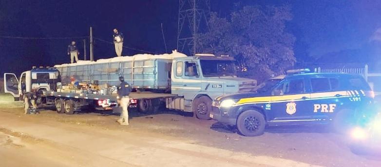 Entorpecente estava escondido em meio a uma carga de s&ecirc;mola de trigo