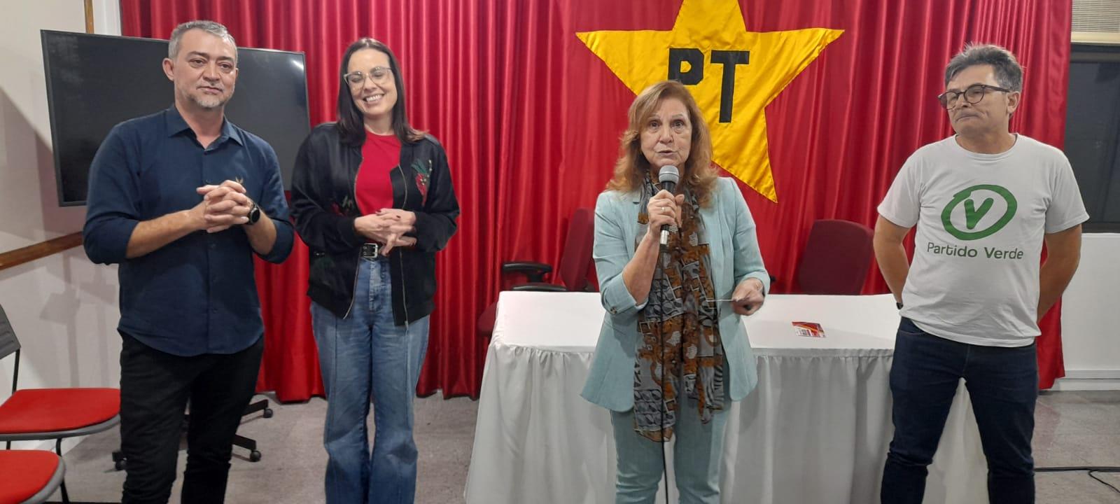 Lideran&ccedil;as do PT e dirigentes de outros partidos estiveram presentes na inaugura&ccedil;&atilde;o do espa&ccedil;o