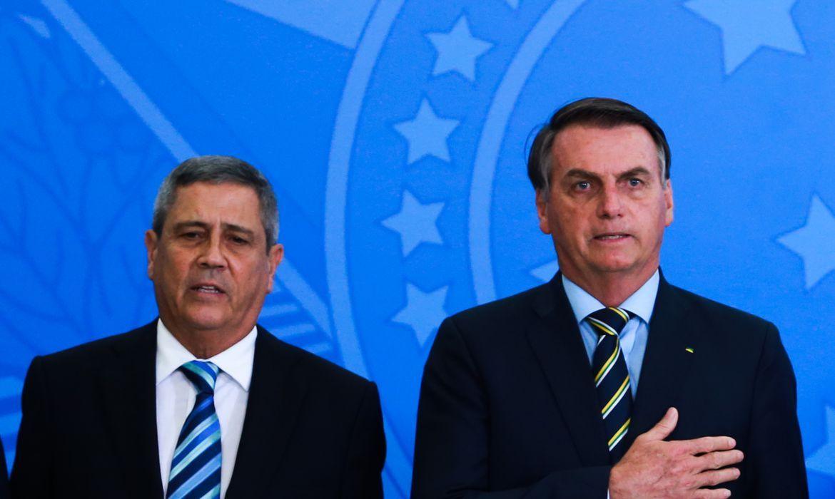 General Walter Braga Netto e o ex-presidente Jair Bolsonaro