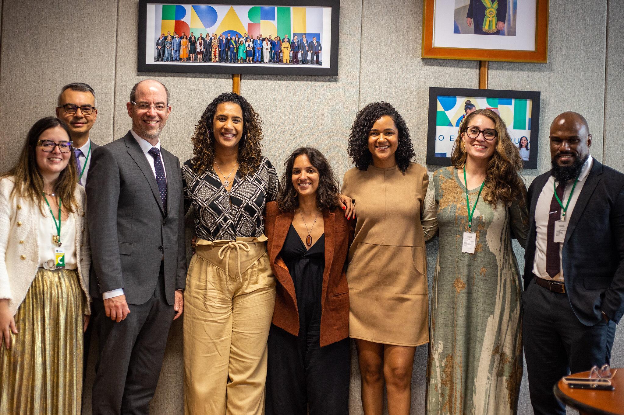 Ministra Anielle em encontro com Google