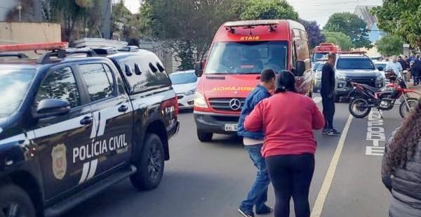 Policiais e equipes de resgate foram para o local