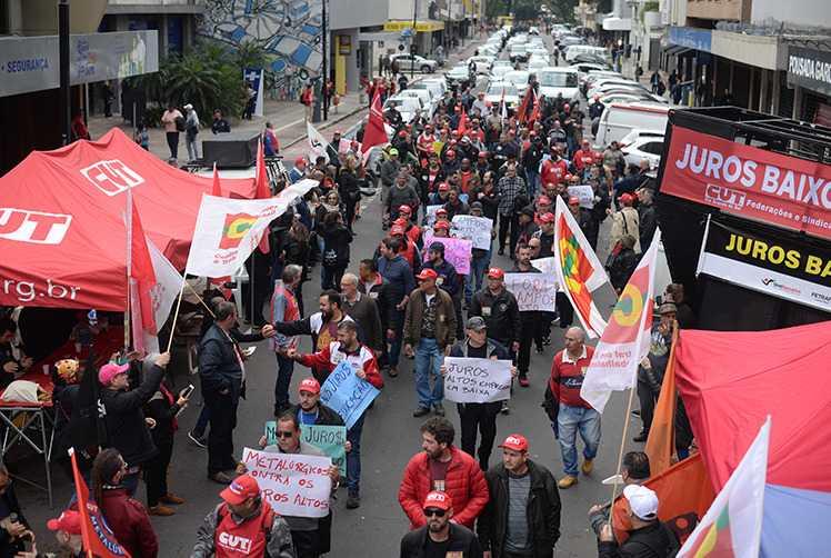 Centrais fizeram protestos pelo pa&iacute;s na semana de reuni&otilde;es do Copom