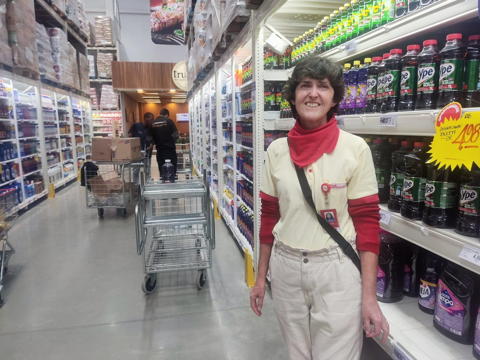 Cl&aacute;udia Textor &eacute; uma das representantes dessa faixa no Fort Atacadista em Canoas