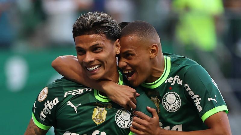 Richard Rios marcou um dos gols do Palmeiras 