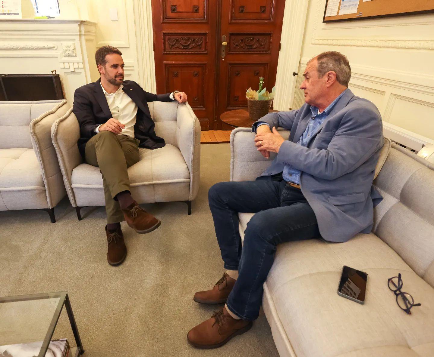 Em julho, Eduardo Leite e Zaffa tiveram reuni&atilde;o sobre a ERS 118 e ERS 020 no Piratini