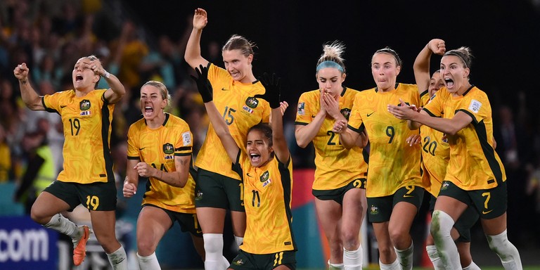 Austrália comemora classificação para a semifinal Austrália comemora classificação para a semifinal