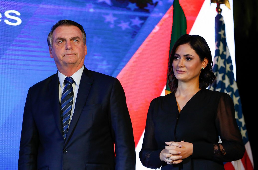 Ex-presidente com a ex-primeira-dama