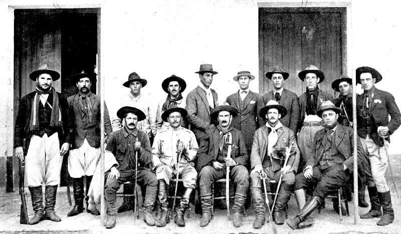 Revolucion&aacute;rios de D. Pedrito, chefiados pelo coronel Hortencio Rodrigues