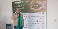 Presidente do Simers, Cláudio Bier, durante a apresentação do projeto do Fundopem da Irrigação, na 46ª Expointer