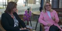 A ex-presidente do Badesul, Jeanette Lontra, e a controller na empresa Moinhos Vacaria, Marta Dri Lima Accorsi, conversaram com as mulheres na Casa da agência de fomento