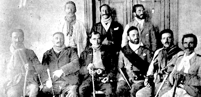 Grupo de oficiais do General Estacio Azambuja