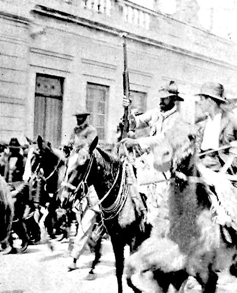 Oposicionistas comemoram a vit&oacute;ria de Honorio Lemos em batalhas