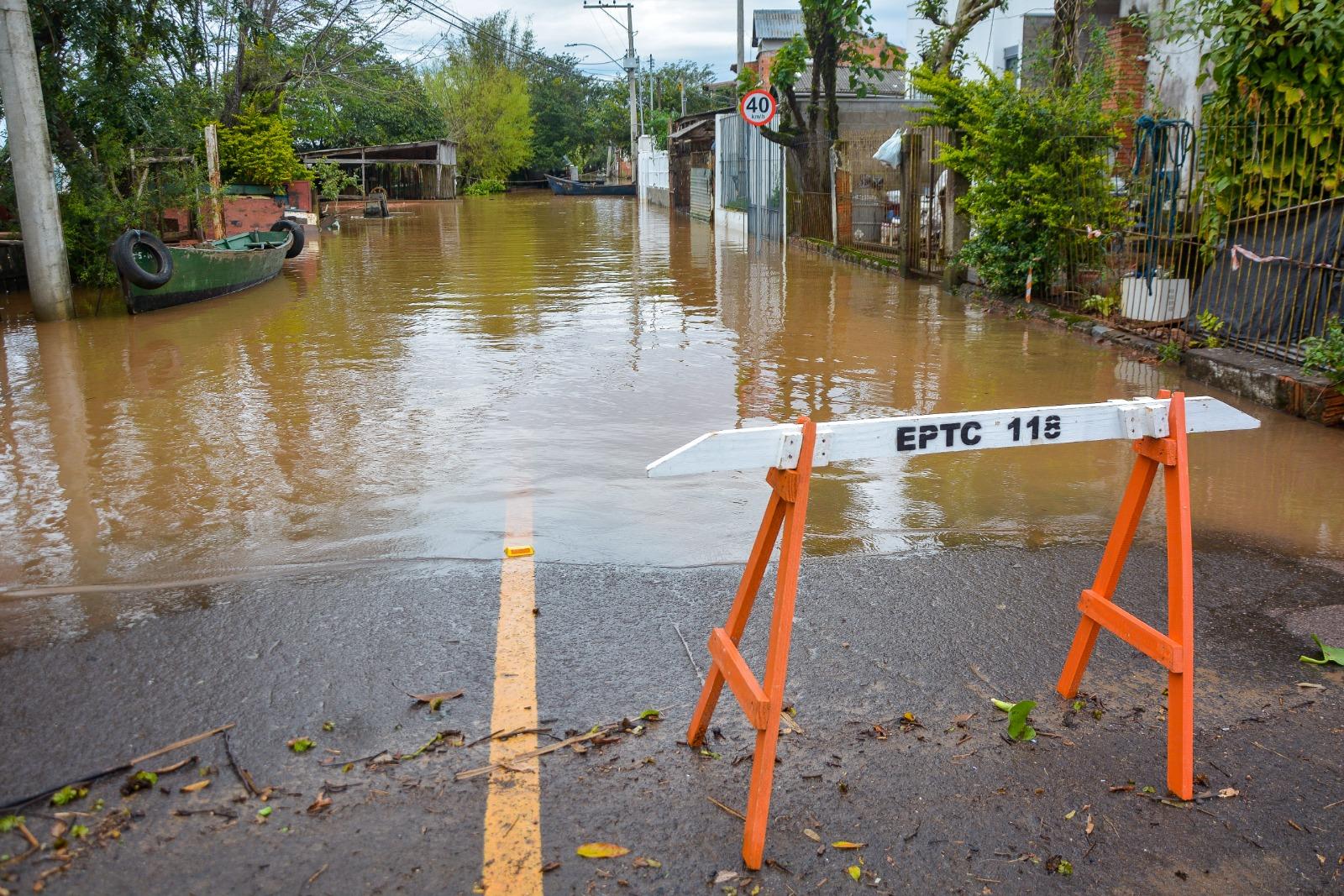 Ilha da Pintada &eacute; um dos locais ainda afetados pela enchente