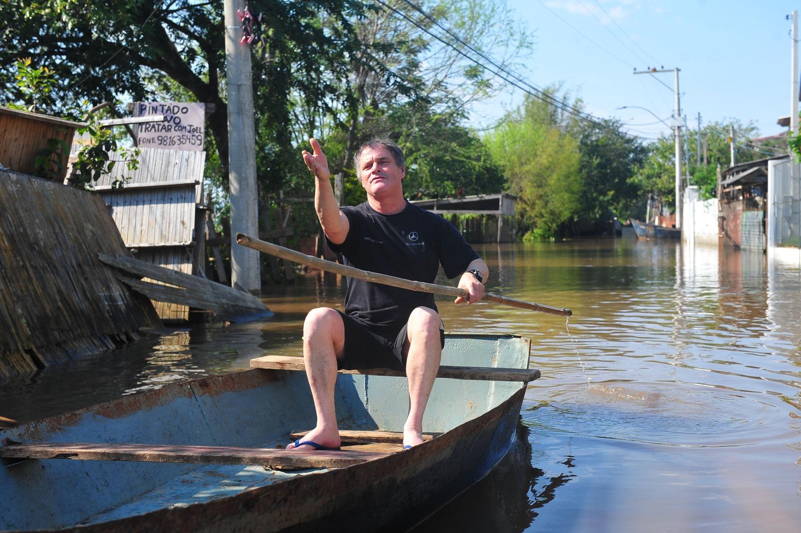 Lu&iacute;s Roberto da Silva, morador da Ilha da Pintada 
