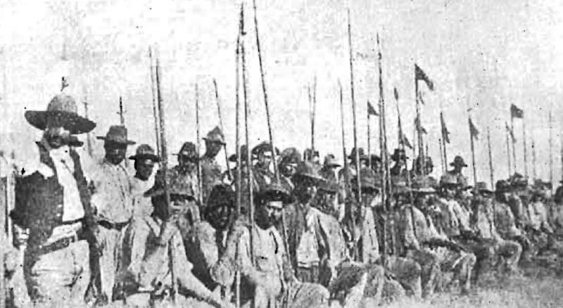 Esquadr&atilde;o de lanceiros do general Honorio Lemos