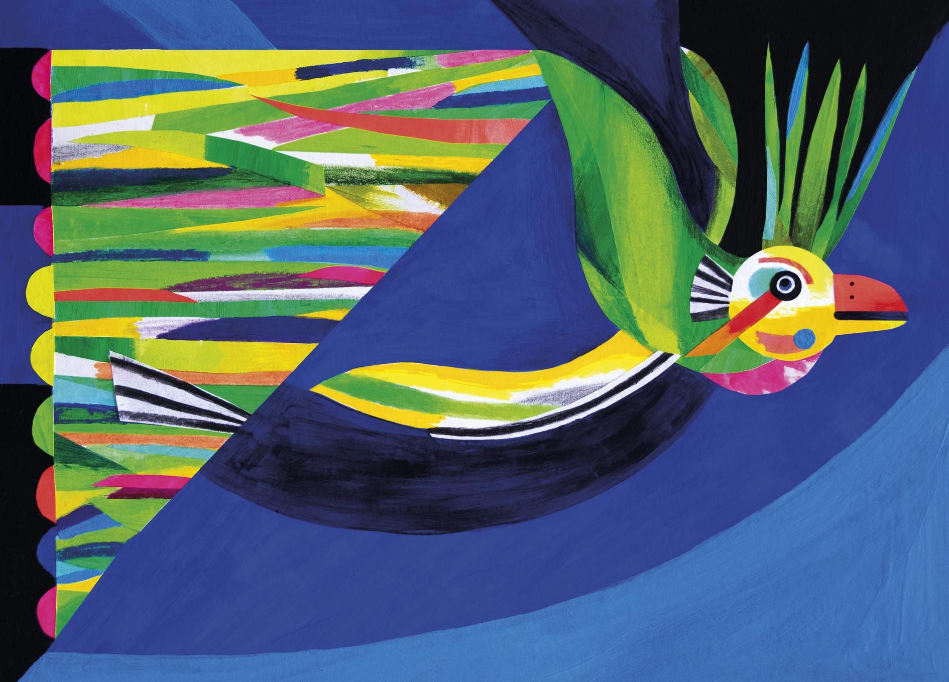 Detalhe da obra de Anabella L&oacute;pez, que integra a exposi&ccedil;&atilde;o