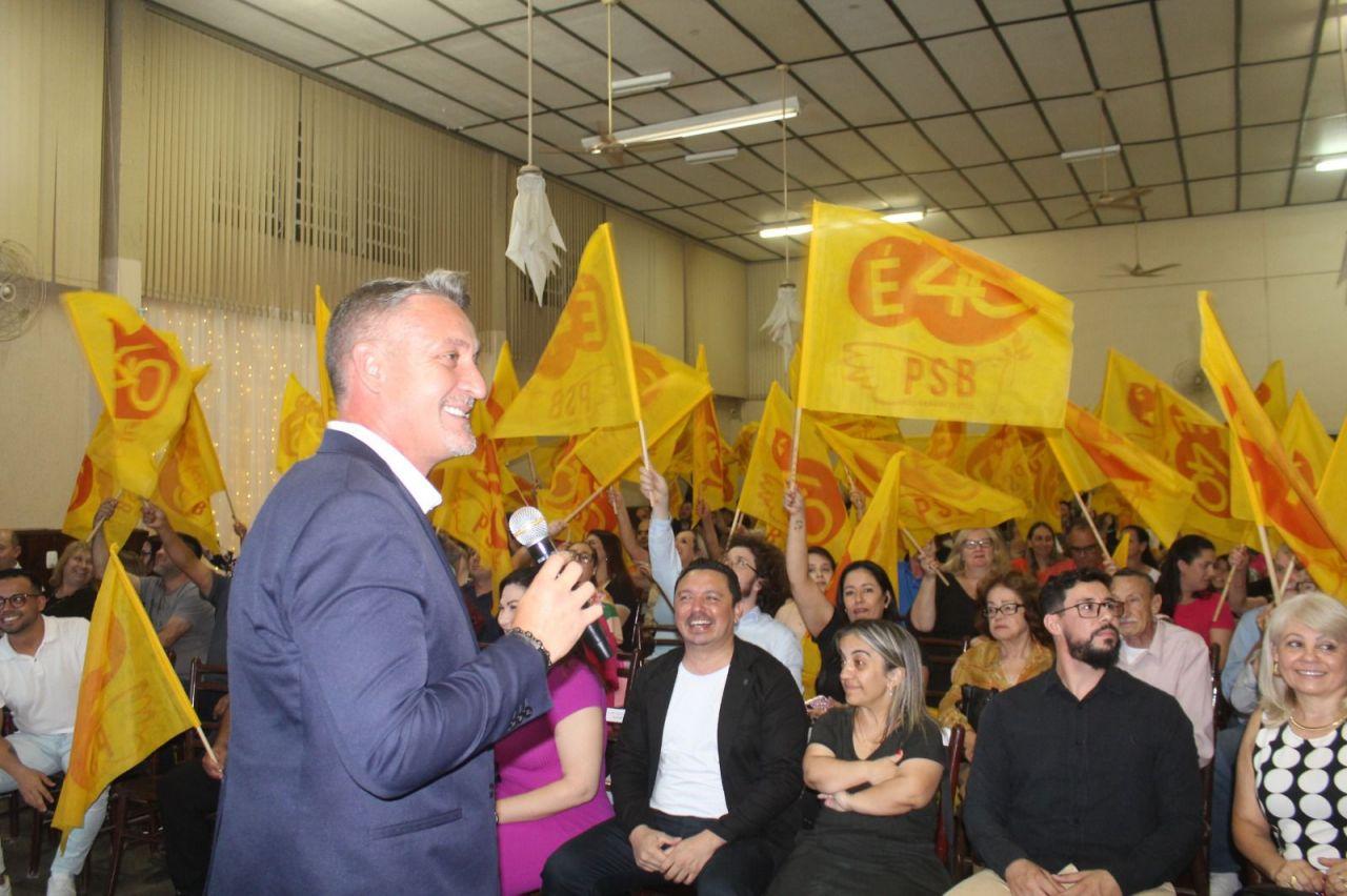 Sandro Severo &eacute; o pr&eacute;-candidato do PSB em Esteio para 2024