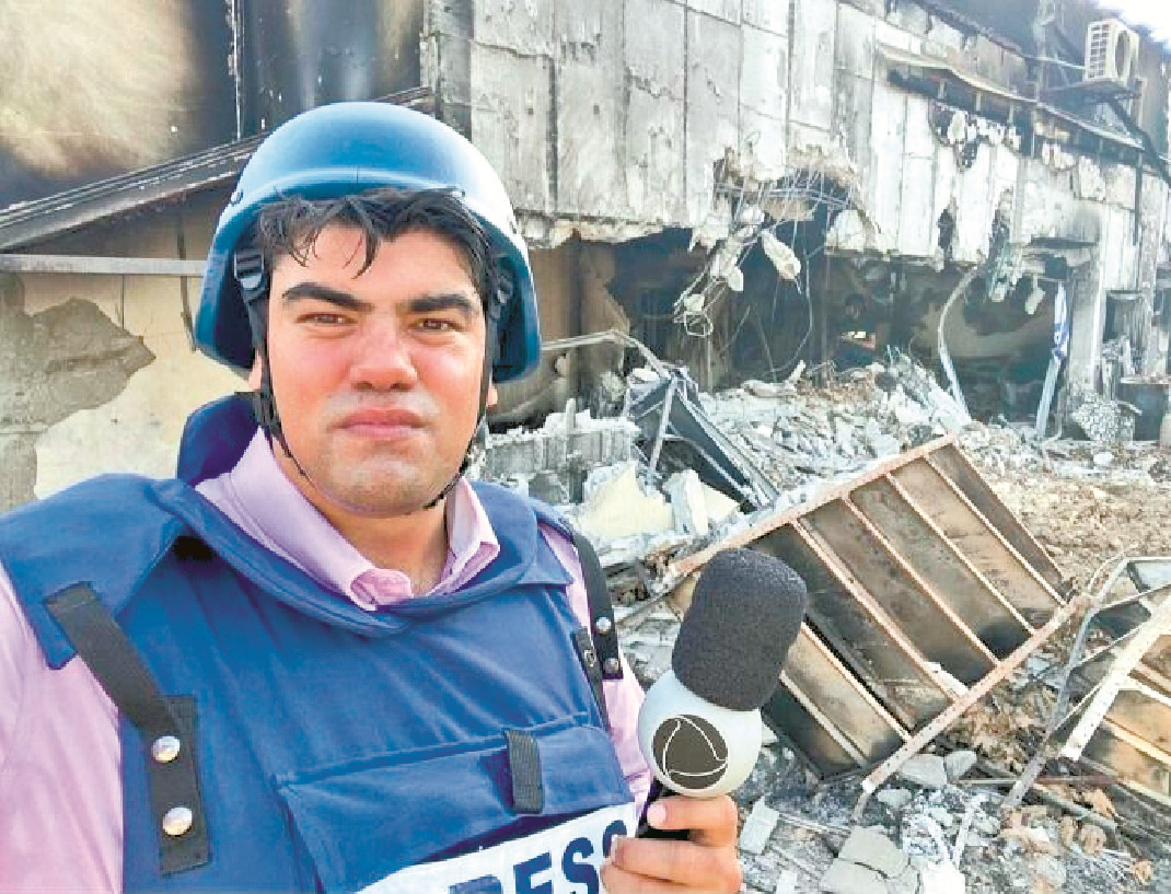 A vida de um correspondente de guerra &eacute; de trabalho dobrado