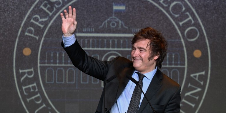 Milei é eleito presidente da Argentina Milei é eleito presidente da Argentina