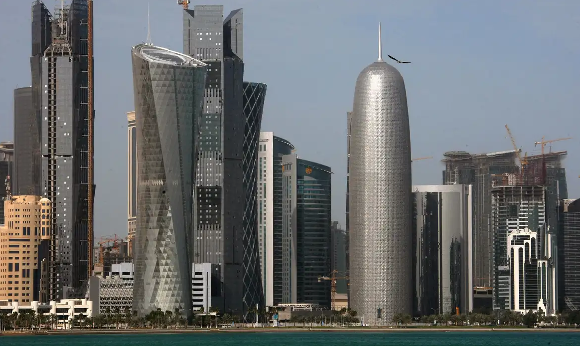 Vista do moderno centro de Doha, capital do Catar.