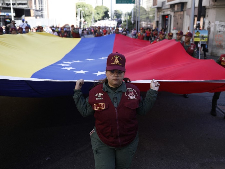 Maior parte da população da Venezuela apoia invasão na Guiana  Maior parte da população da Venezuela apoia invasão na Guiana
