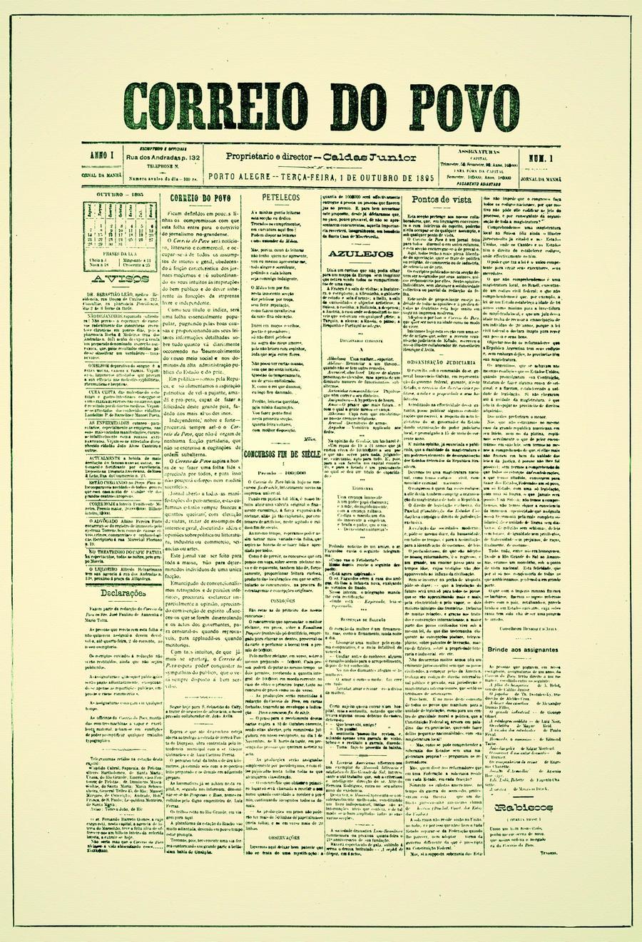 O jornal surgiu com o fim da sangrenta Revolu&ccedil;&atilde;o Federalista e se propunha superar diverg&ecirc;ncias pol&iacute;ticas