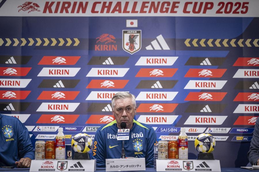 Ancelotti destacou a import&acirc;ncia do amistoso com o Jap&atilde;o
