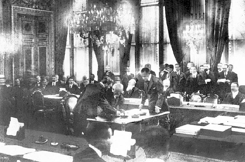 Negocia&ccedil;&otilde;es do acordo de paz com os representantes dos pa&iacute;ses