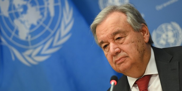 Guterres comentou que estava em visita a Doha, no Catar Guterres comentou que estava em visita a Doha, no Catar