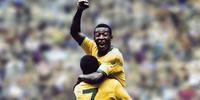 Pelé em ação na inesquecível Copa do Mundo de 1970