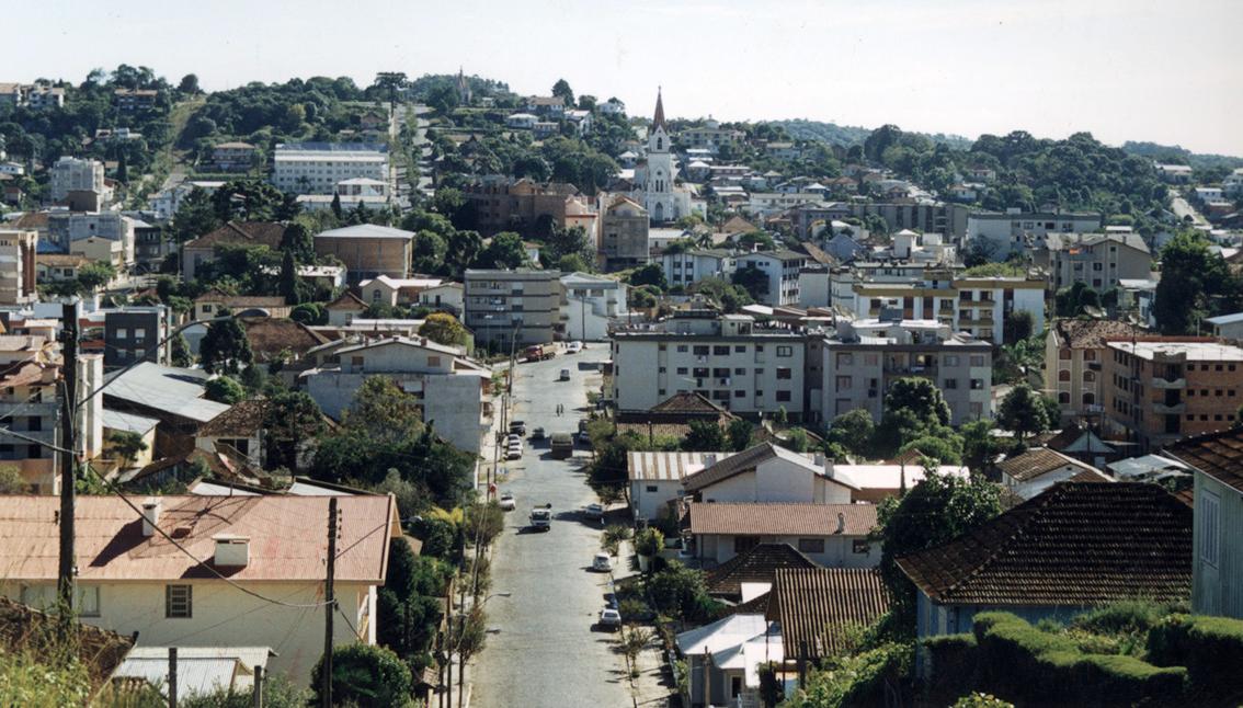 Vista de Garibaldi, terra de bons restaurantes com atendimento impec&aacute;vel