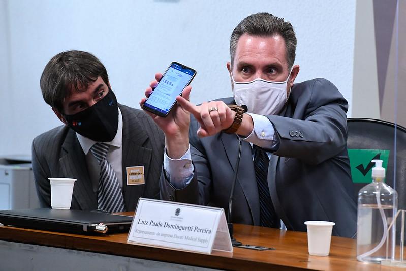  Per&iacute;cia foi feita no celular ele exibir um &aacute;udio do deputado Luis Miranda durante a CPI