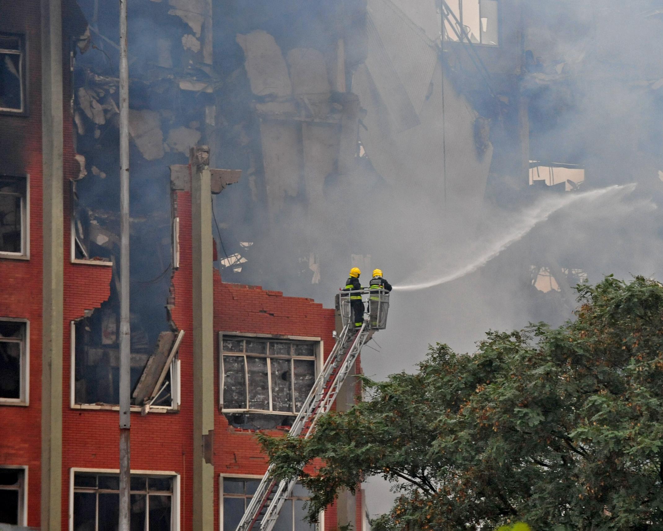 Inc&ecirc;ndio no pr&eacute;dio da Secretaria de Seguran&ccedil;a P&uacute;blica.