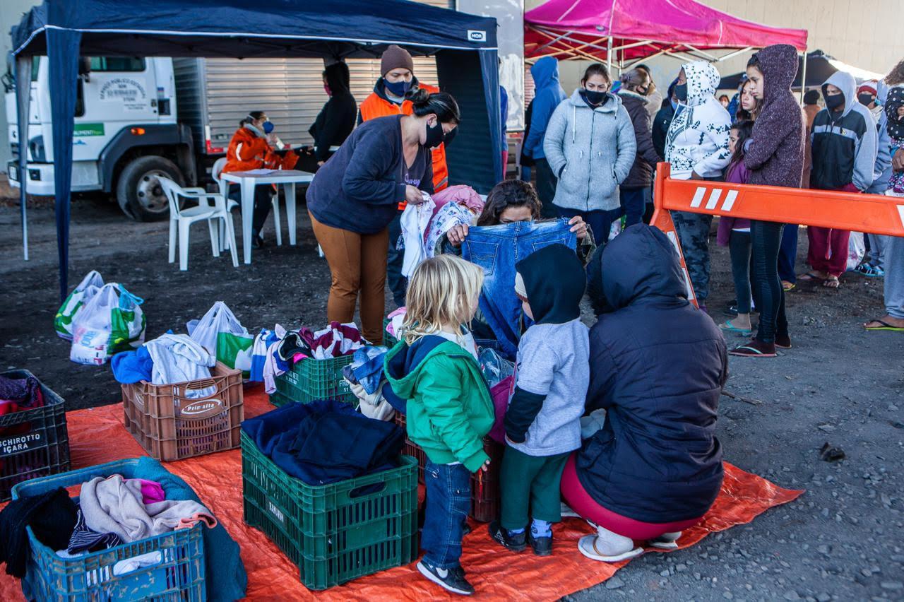A&ccedil;&atilde;o &eacute; resultado da corrente de solidariedade em prol pelos moradores de rua acolhidos no Centro Ol&iacute;mpico Municipal