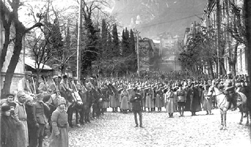 O Ex&eacute;rcito Vermelho iniciava a invas&atilde;o da Rep&uacute;blica da Georgia, Tiflis.