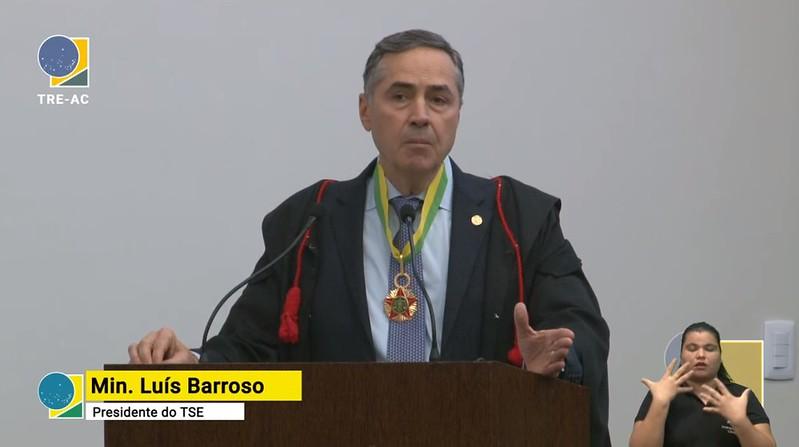 Barroso discursou durante inaugura&ccedil;&atilde;o da nova sede do TRE no Acre