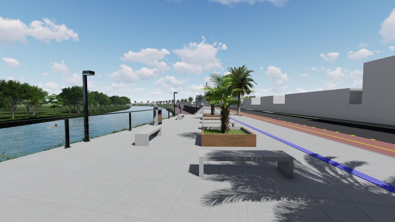 Al&eacute;m do alargamento do passeio, haver&aacute; espa&ccedil;o para uma ciclovia, refor&ccedil;ando a voca&ccedil;&atilde;o do espa&ccedil;o para o lazer