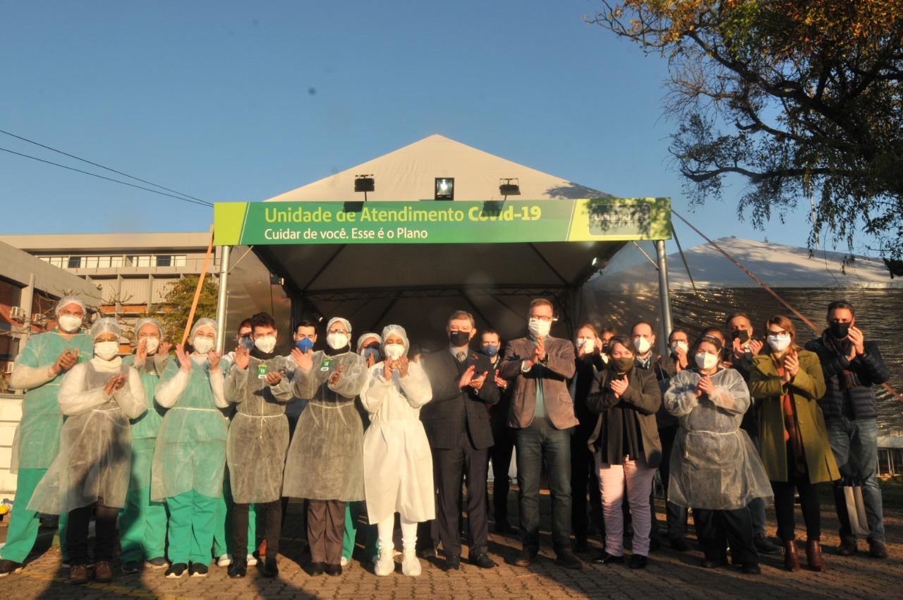 Unimed Porto Alegre encerrou as atividades da estrutura emergencial