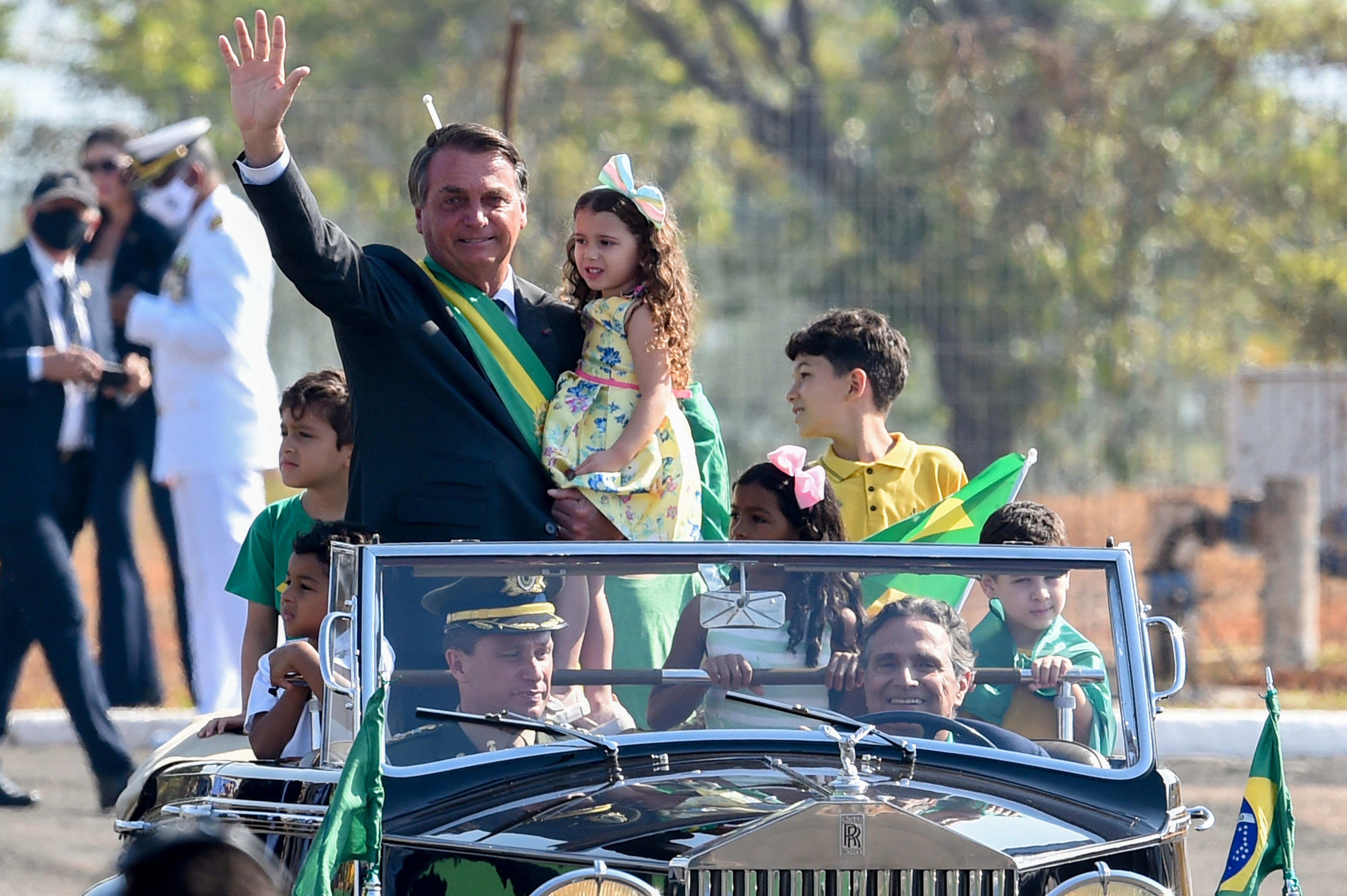 Bolsonaro em ato de 7 de setembro