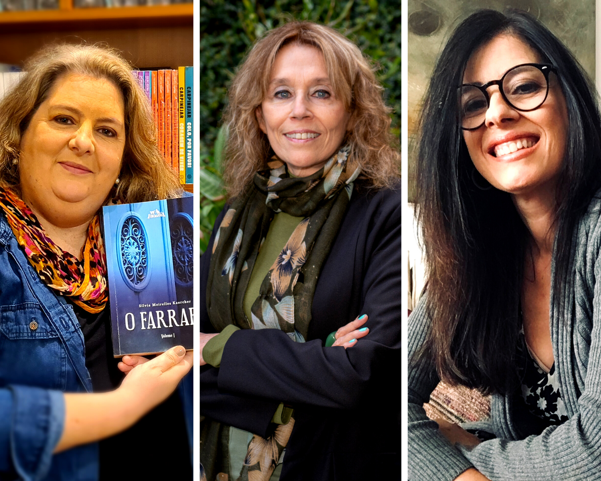 Autoras S&iacute;vlia K&auml;ercher, Lianna Timm e Helena Terra lan&ccedil;aram novos trabalhos esta semana 