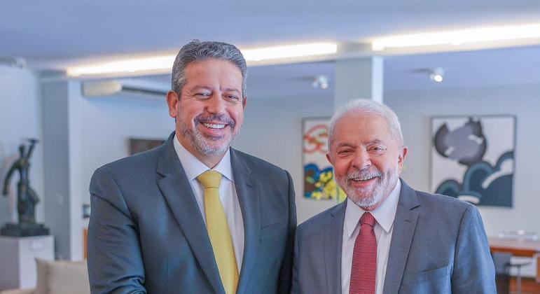 Os presidentes Lula e Arthur Lira (C&acirc;mara)