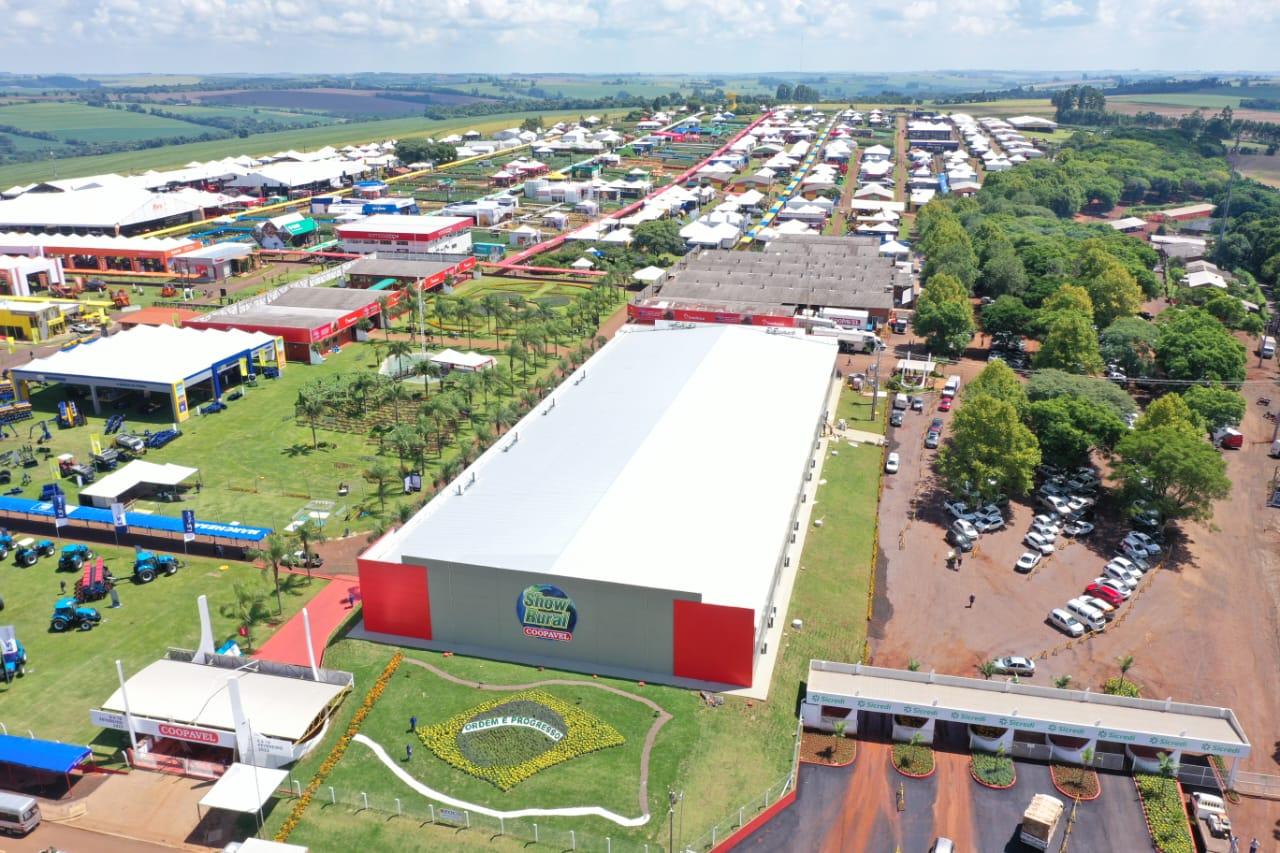 O pr&eacute;dio de 4,6 mil metros quadrados do Show Rural Digital