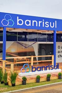 Estande do Banrisul na Expodireto 2023, em Não-Me-Toque. Foto: Divulgação Banrisul.
